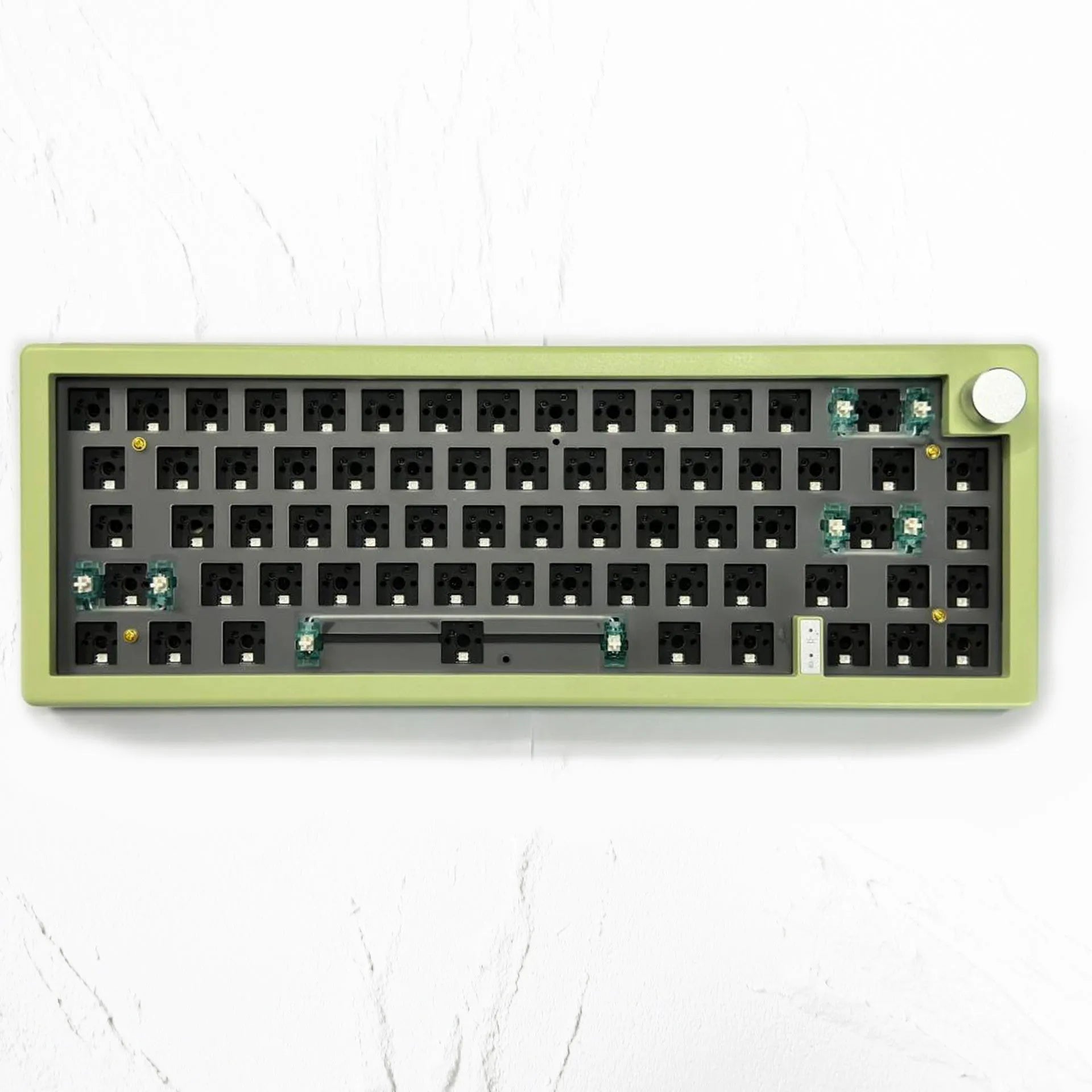 DIY mechanical keyboard kit with RGB backlighting, hot-swappable switches, and multiple colour options