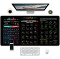 Game printed natural rubber mouse pad with non-slip base and thermal transfer design