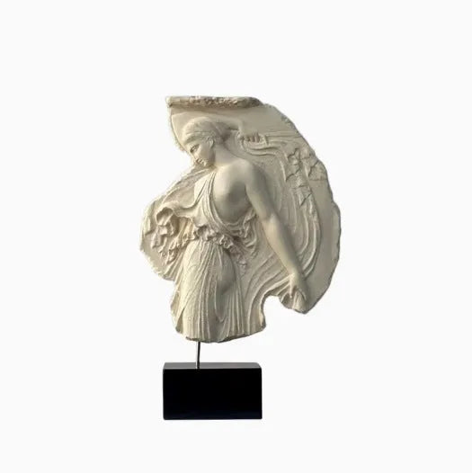 Modern European-style wine goddess resin sculpture ornament measuring 21x7x35cm