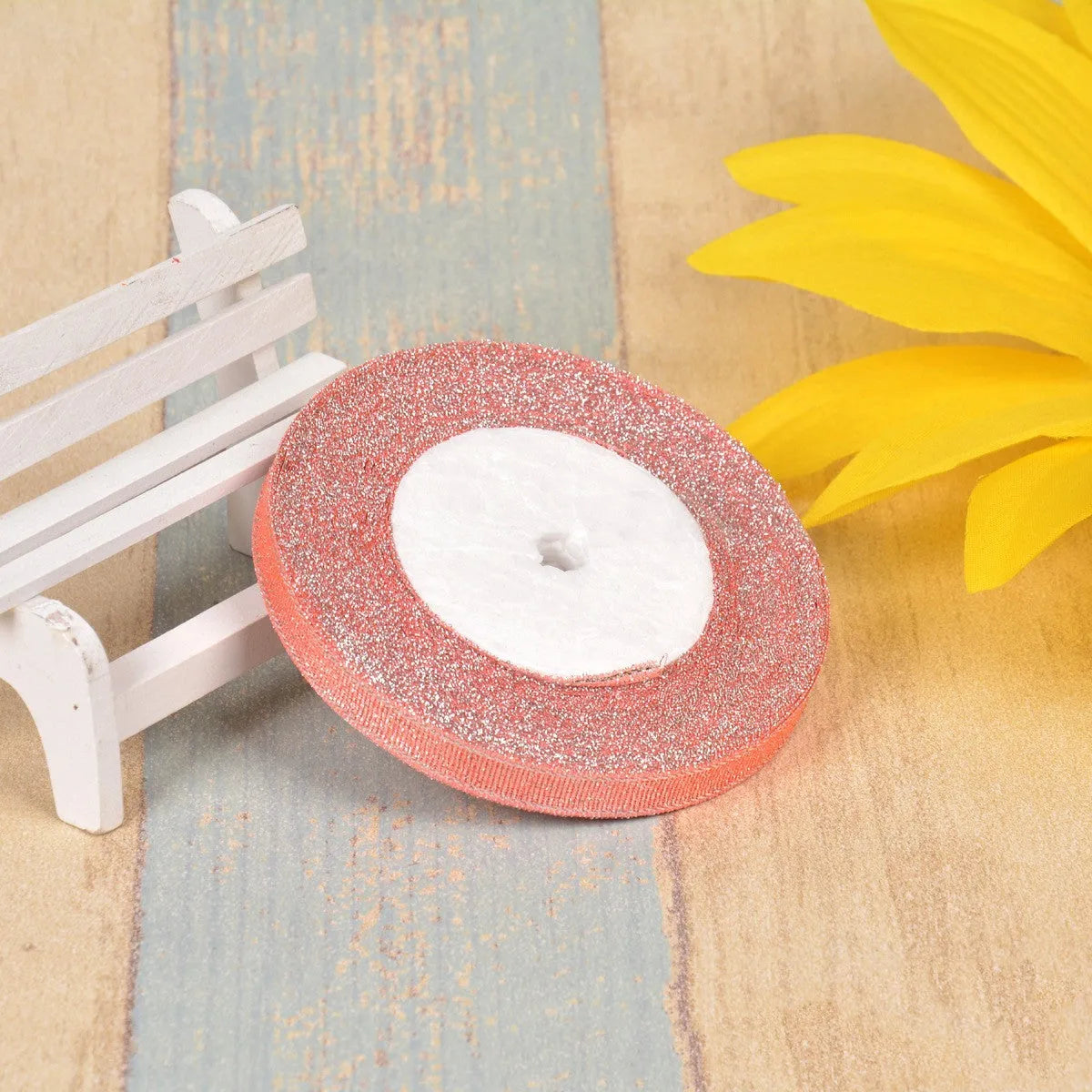 Green onion pattern polyester decorative ribbon in gold silk silver colour for clothing and gift box decoration