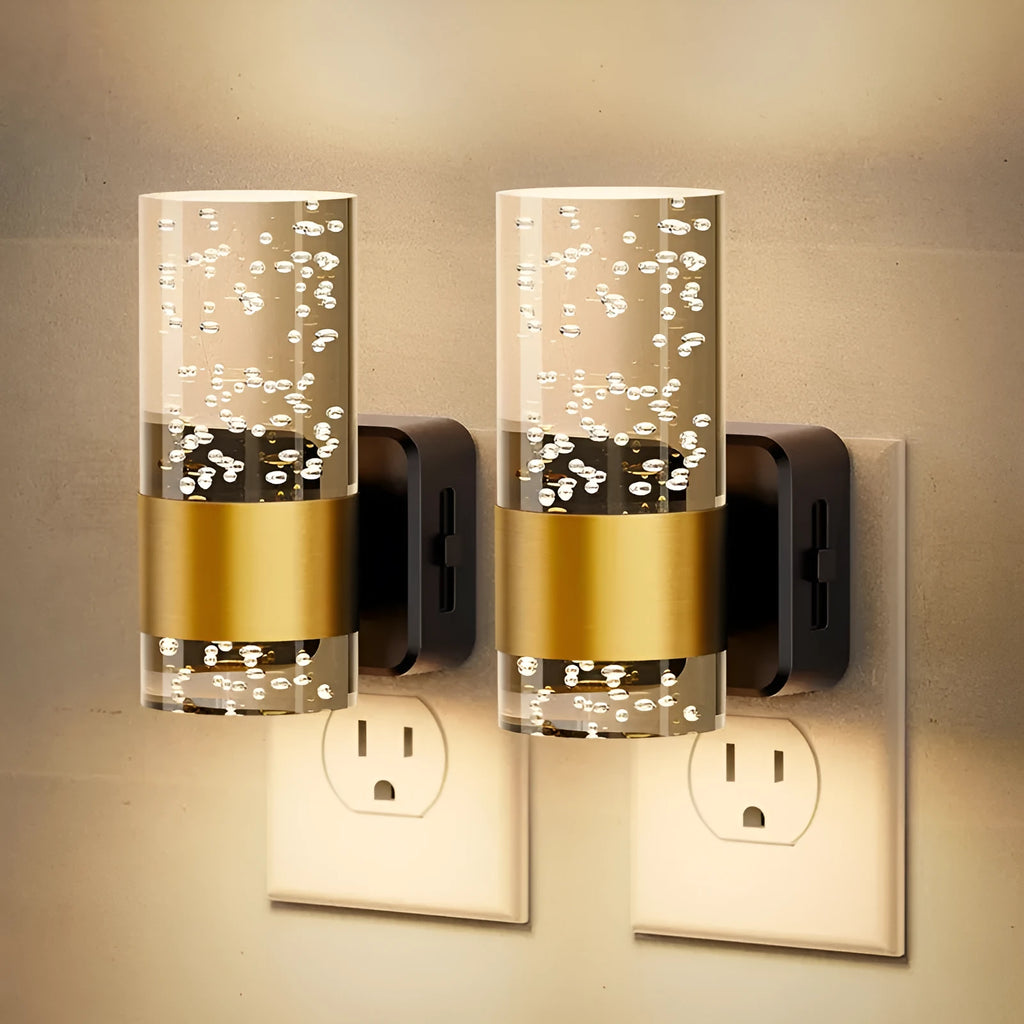 LED wall-mounted sensor lamp with geometric stereo design, warm white 3000K light, Australian plug, modern simple style