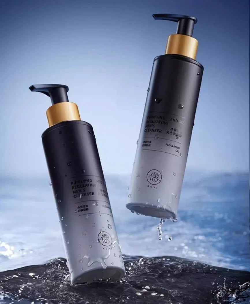 Men's oil control blackhead removing acne facial cleanser 150ml in standard packaging