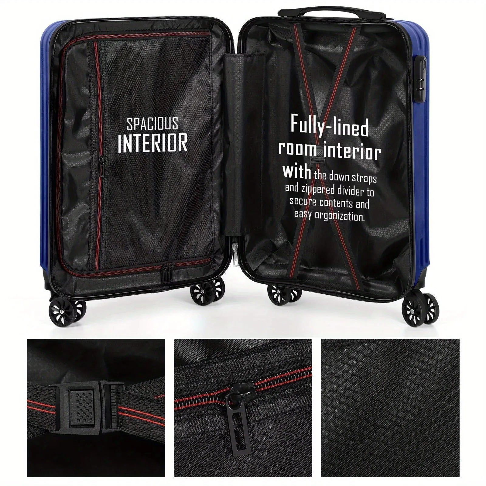 Aluminium alloy luggage and mini box travel set showing 14in and 20in trunks with an included towel.