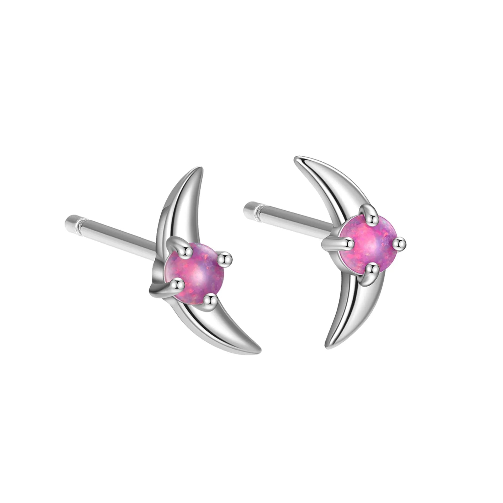 925 silver geometric earrings with electroplated gold finish and blue stone