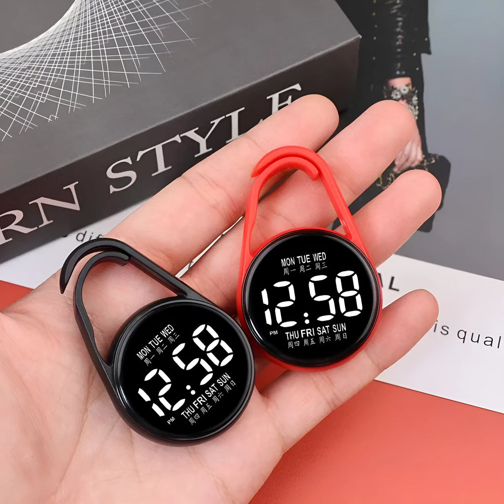 LED digital watch with plastic strap and waterproof casing in multiple colour options