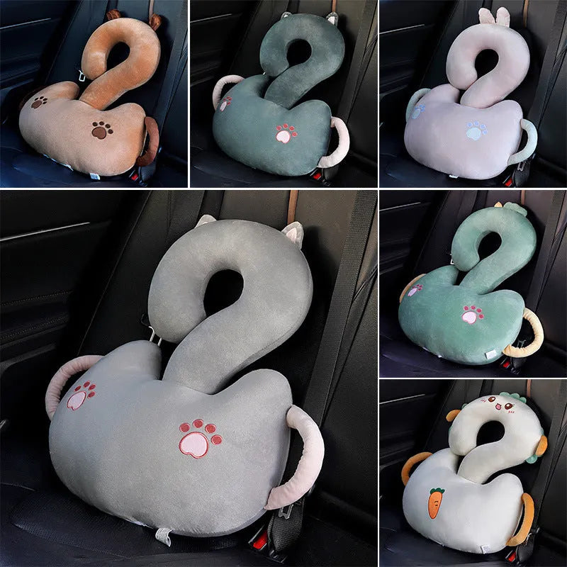 Square cartoon animal hug cushion pillow measuring 65x65cm in various colour options
