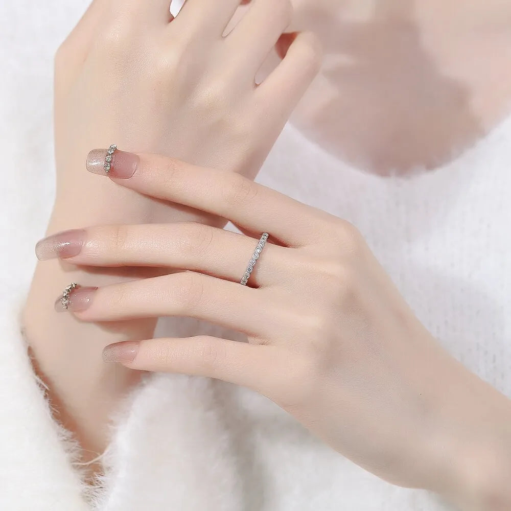 Simple women's geometric Korean style tail ring with open mouth design in white gold colour