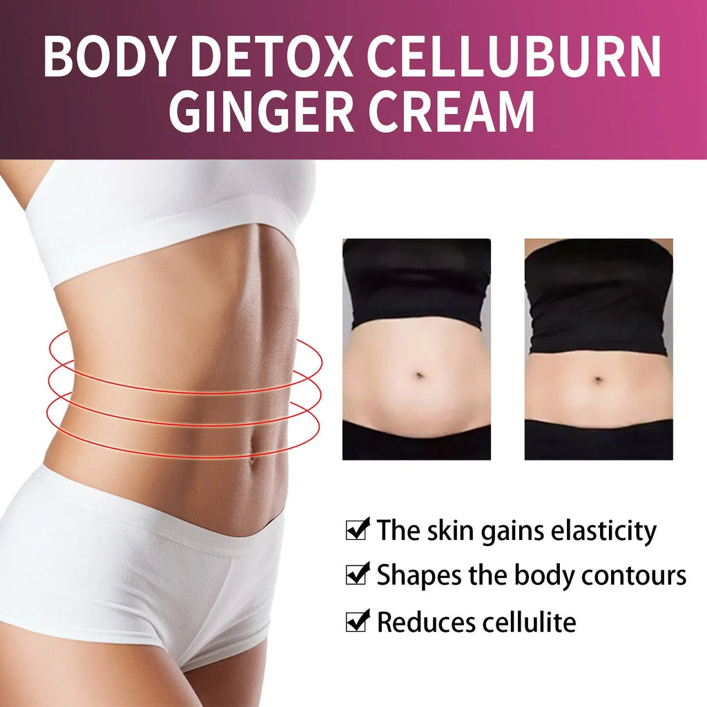 15g container of ginger body thigh slimming tightening cream for weight loss