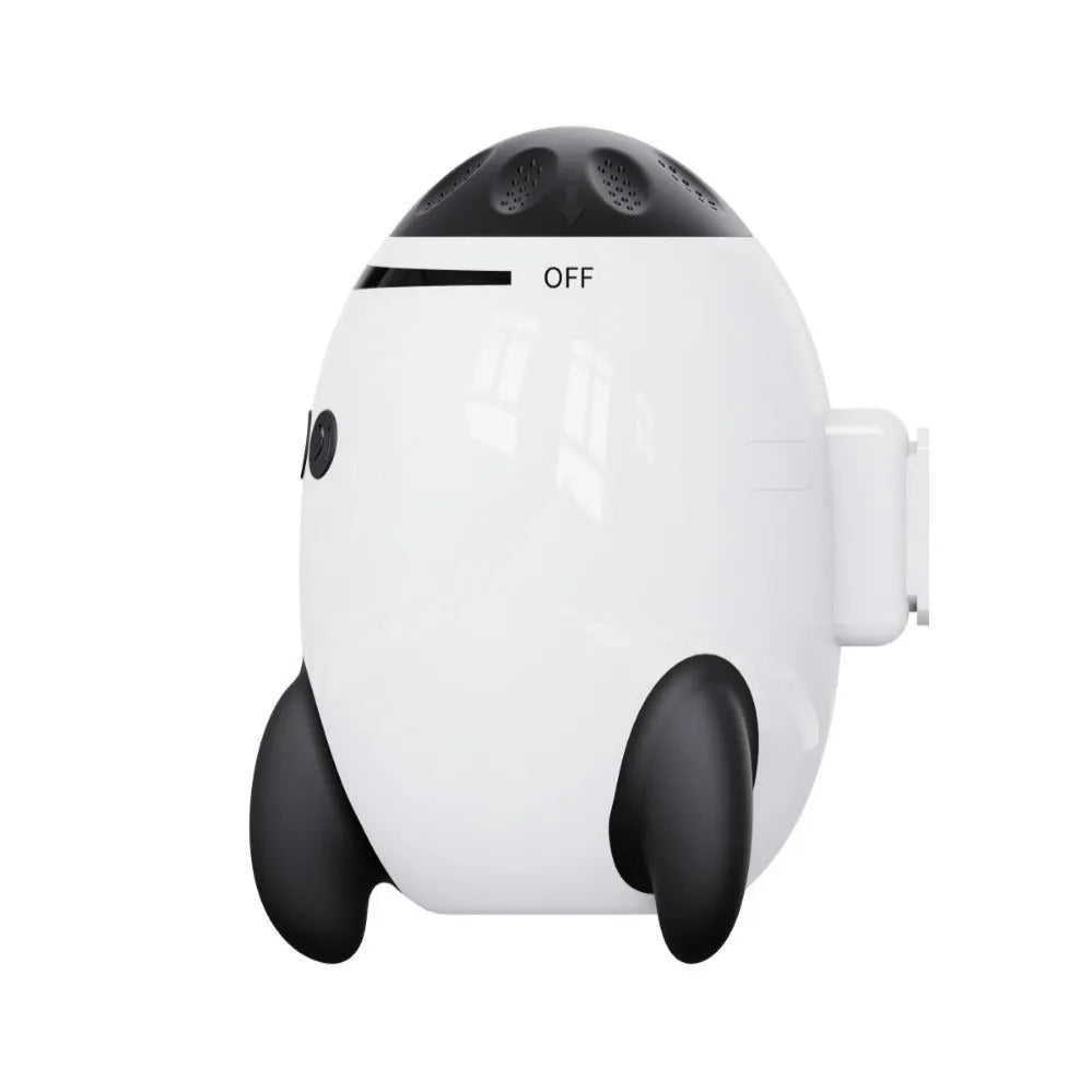 White ABS plastic baby stroller shaking device with Bluetooth connectivity for infant calming