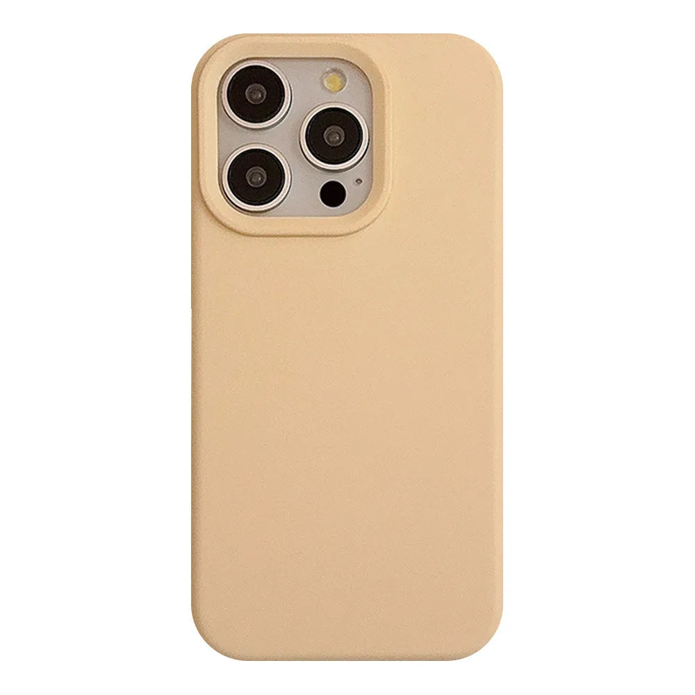 Silicone phone case for Apple iPhone in bean purple - soft shell injection moulded protective cover