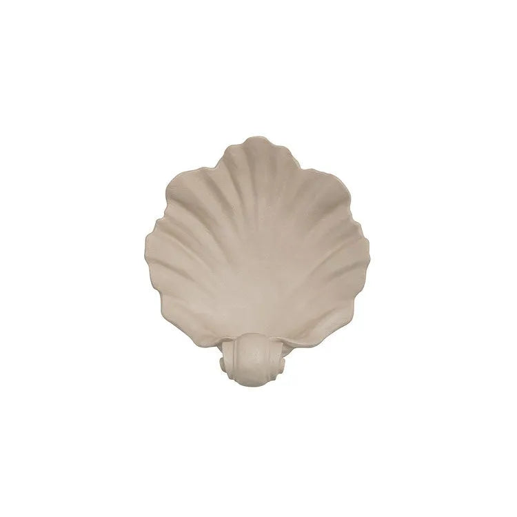 White resin simulation shell fruit plate ornament with light luxury styling