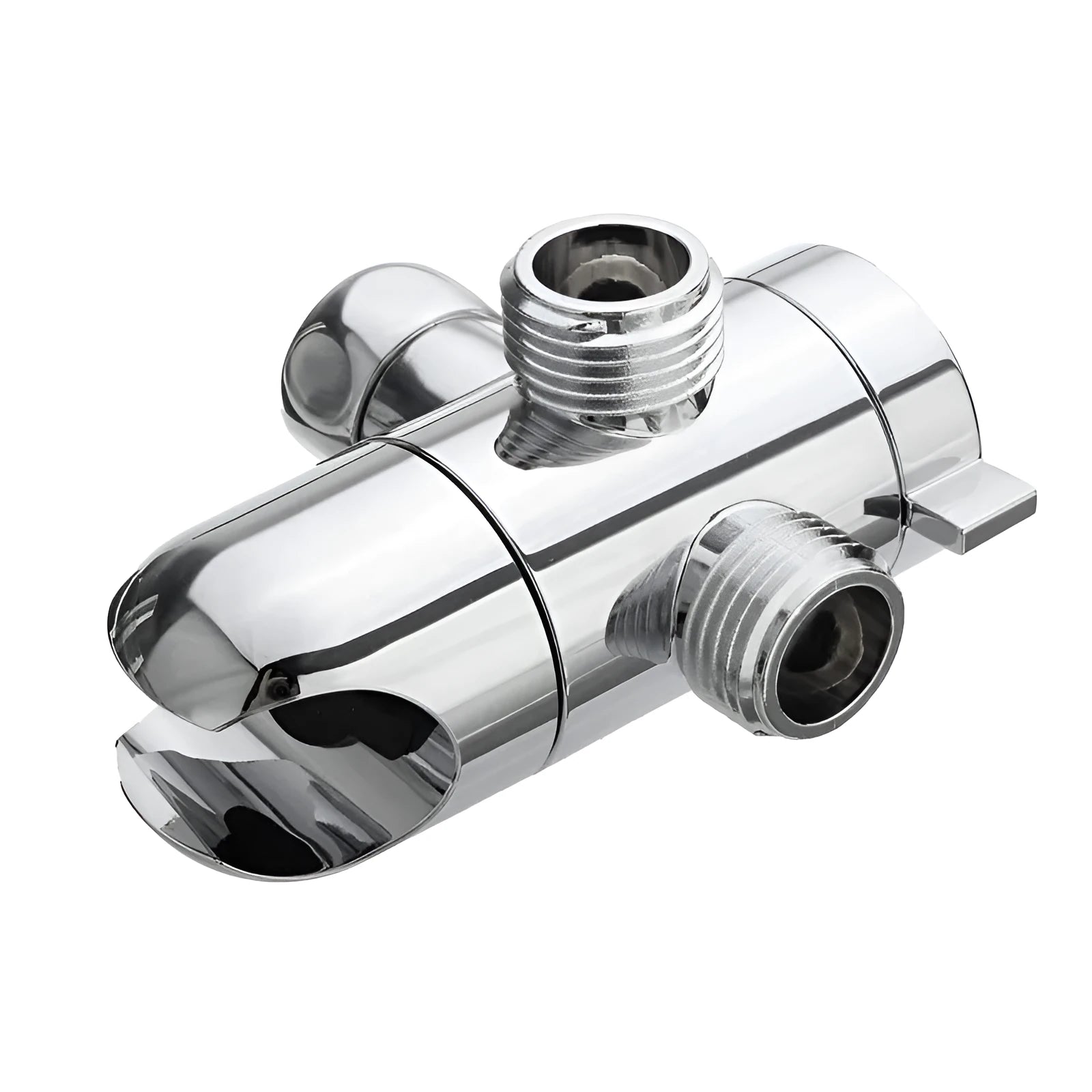 Copper shower water distributor with modern design and bracket mounting options