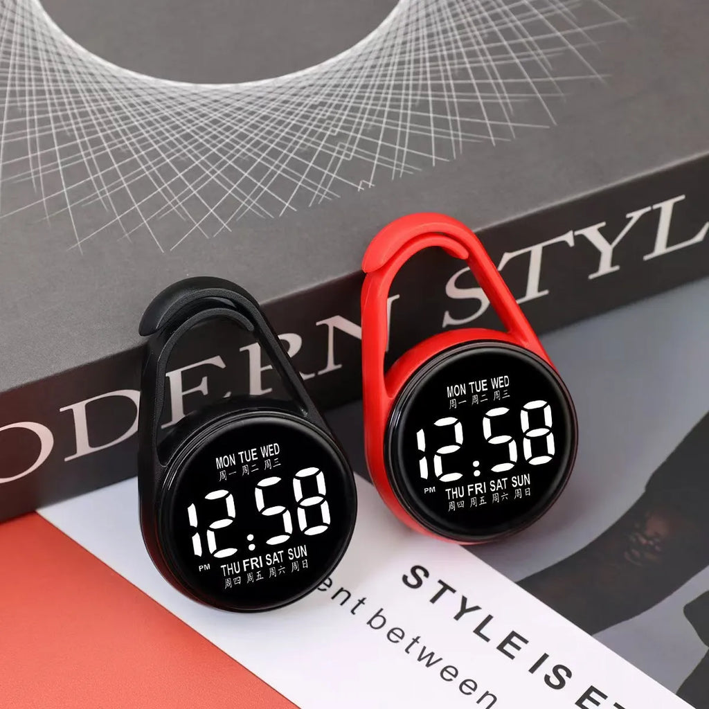 LED digital watch with plastic strap and waterproof casing in multiple colour options