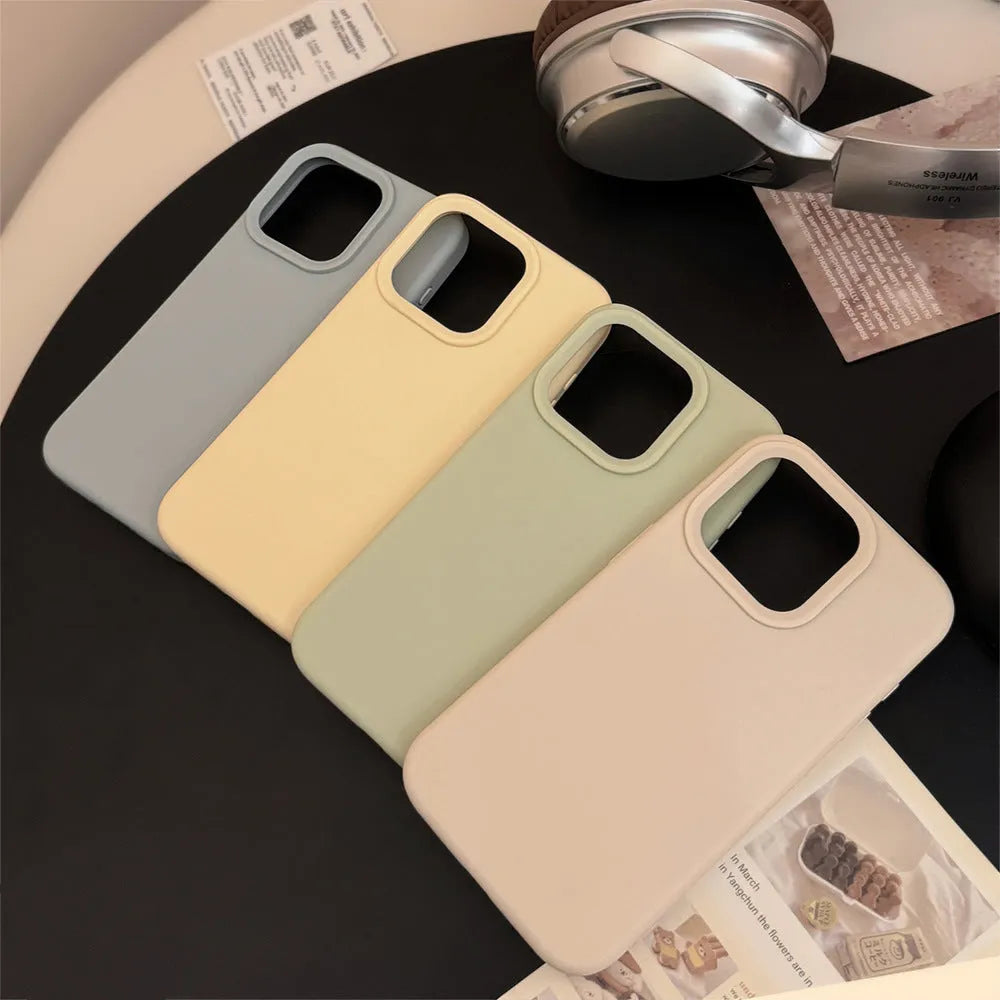 Silicone phone case for Apple iPhone in bean purple - soft shell injection moulded protective cover