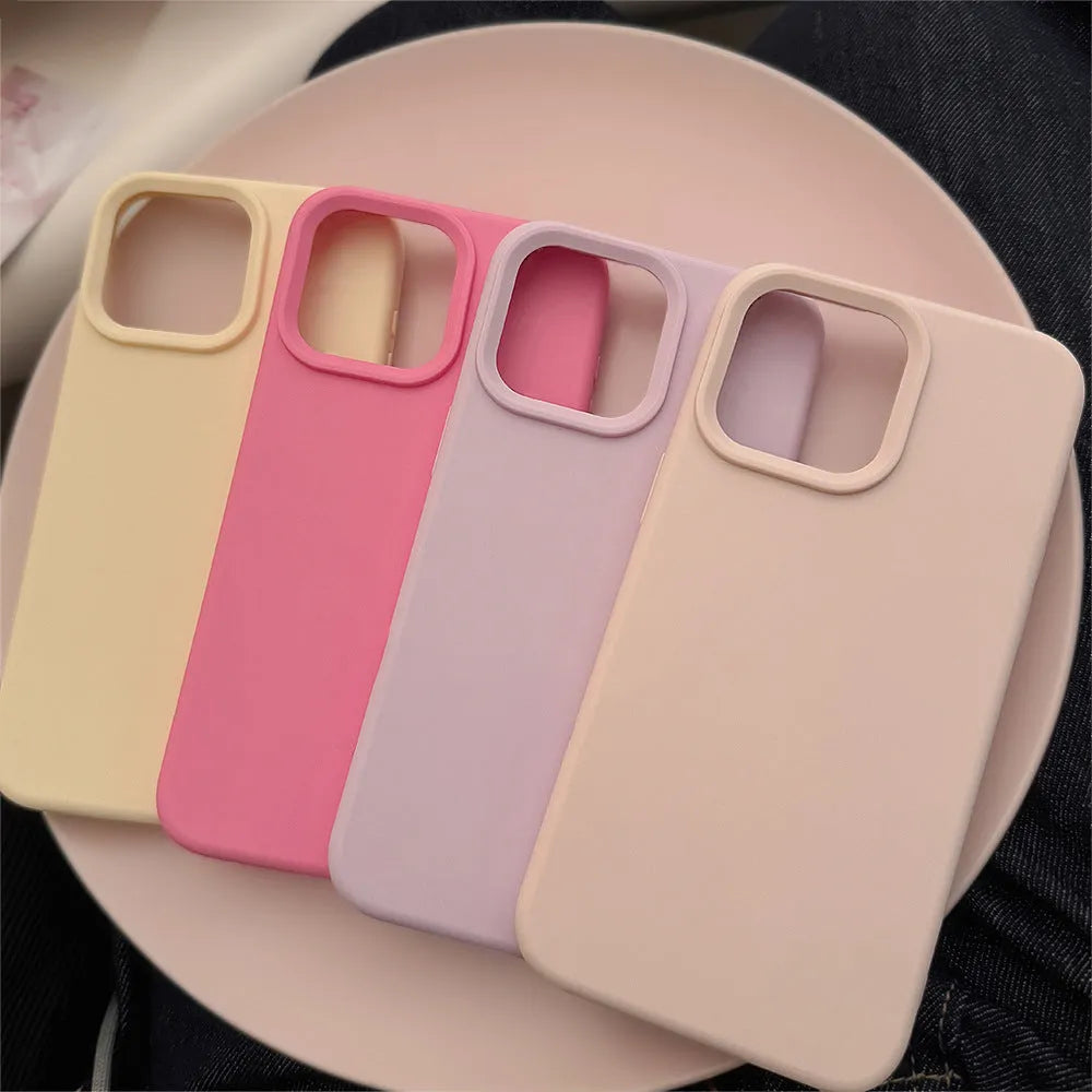 Silicone phone case for Apple iPhone in bean purple - soft shell injection moulded protective cover
