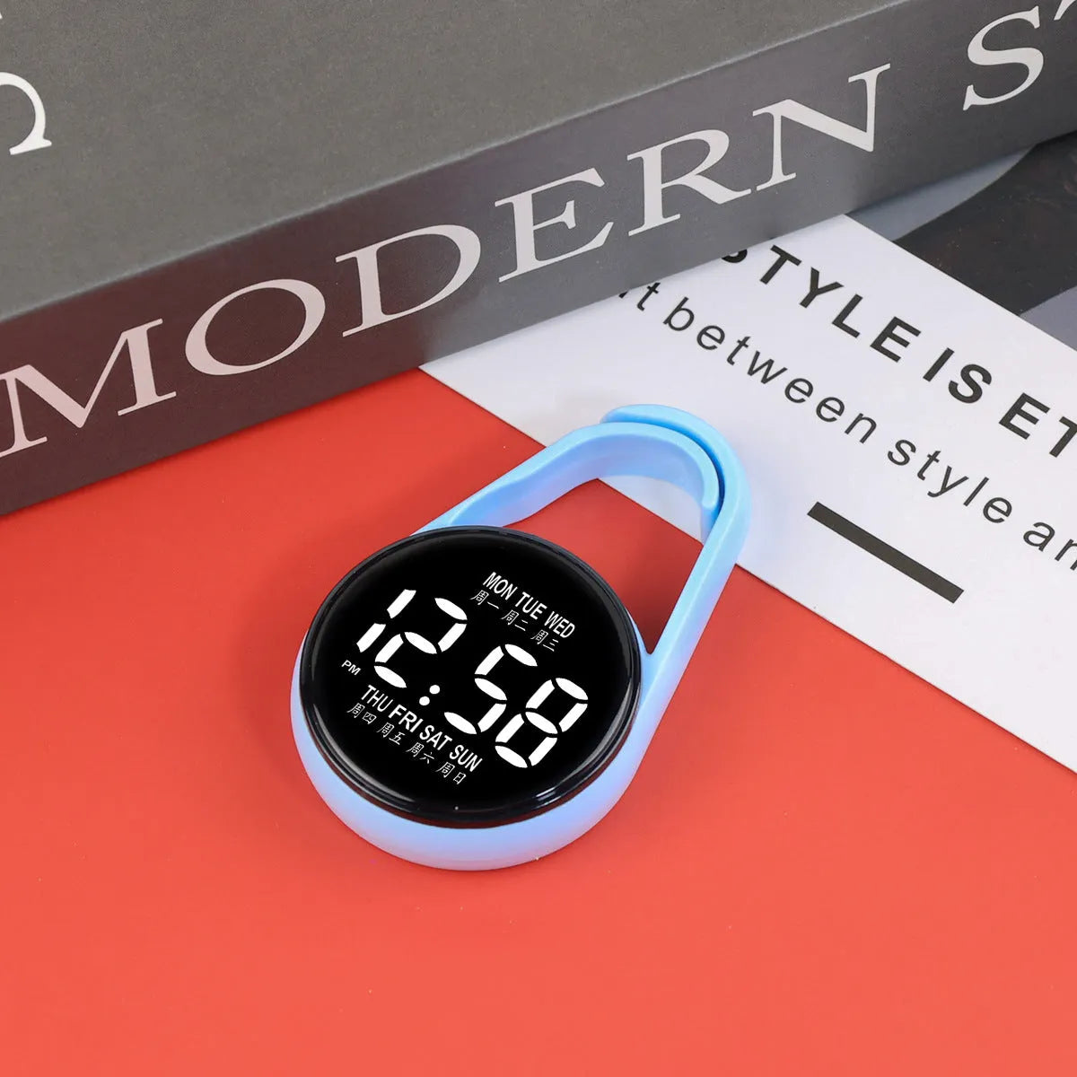 LED digital watch with plastic strap and waterproof casing in multiple colour options