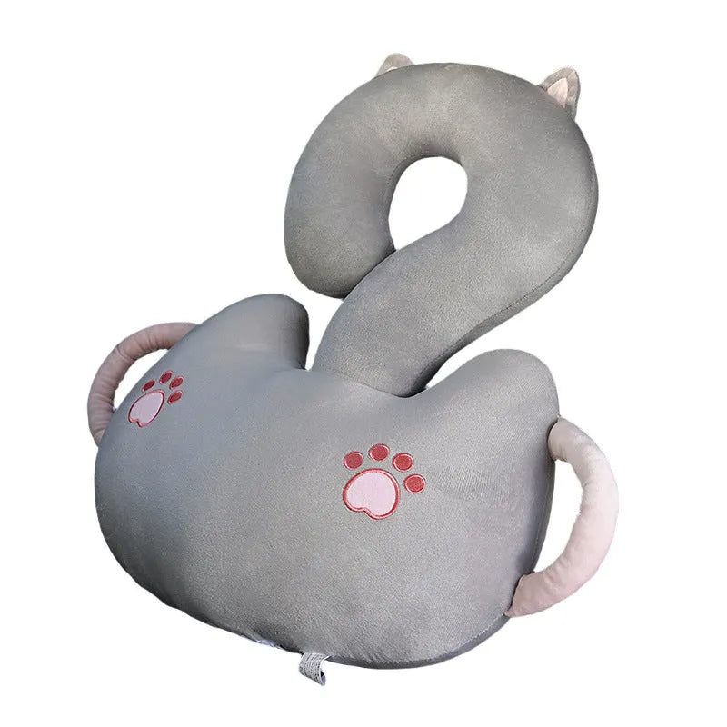 Square cartoon animal hug cushion pillow measuring 65x65cm in various colour options