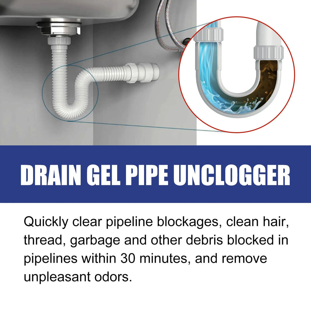 100g pipe dredge agent bottle for kitchen and bathroom sewer pipes measuring 11 x 4.3 x 4.3 cm