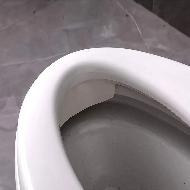 White PVC urine blocking board for children's toilet training to prevent splash mess