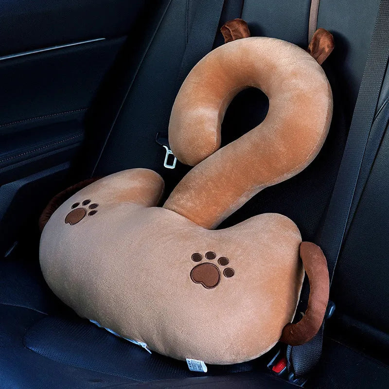 Square cartoon animal hug cushion pillow measuring 65x65cm in various colour options