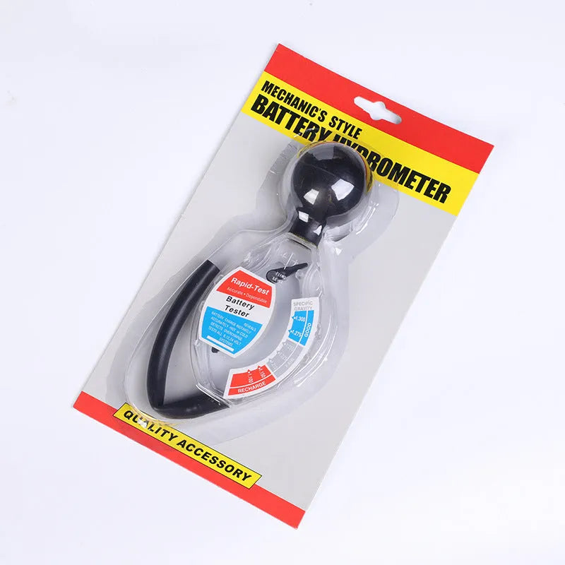 Suction electrolyte hydrometer battery detector tool with ABS plastic construction