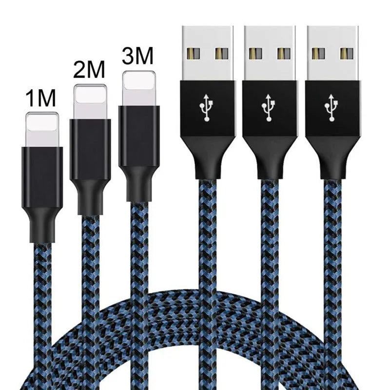 Braided Android fast charging cable with Micro USB connector in multiple lengths and colours