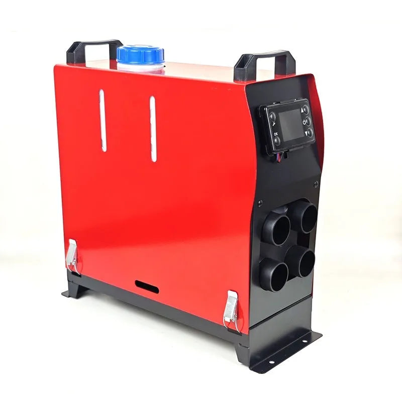 Red parking heater vertical integrated machine with remote control for car warm air blower