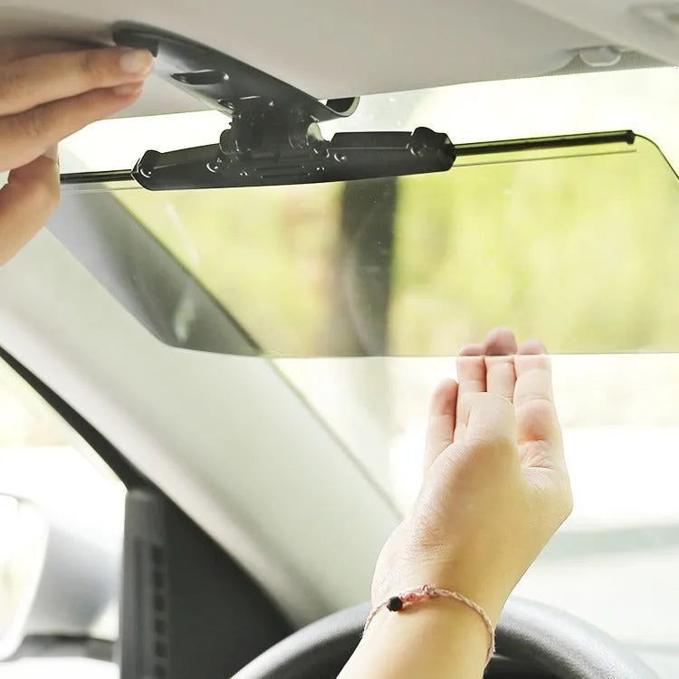 Universal car sunshade front gear sunscreen heat insulator with ABS resin visor and Polycarbonate clip 33x14.5cm size