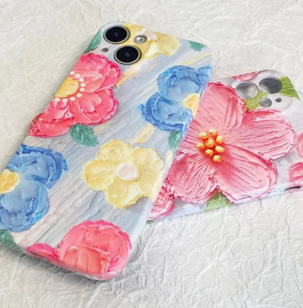 Customised acrylic couple phone case for iPhone with silicone rubber edge protection
