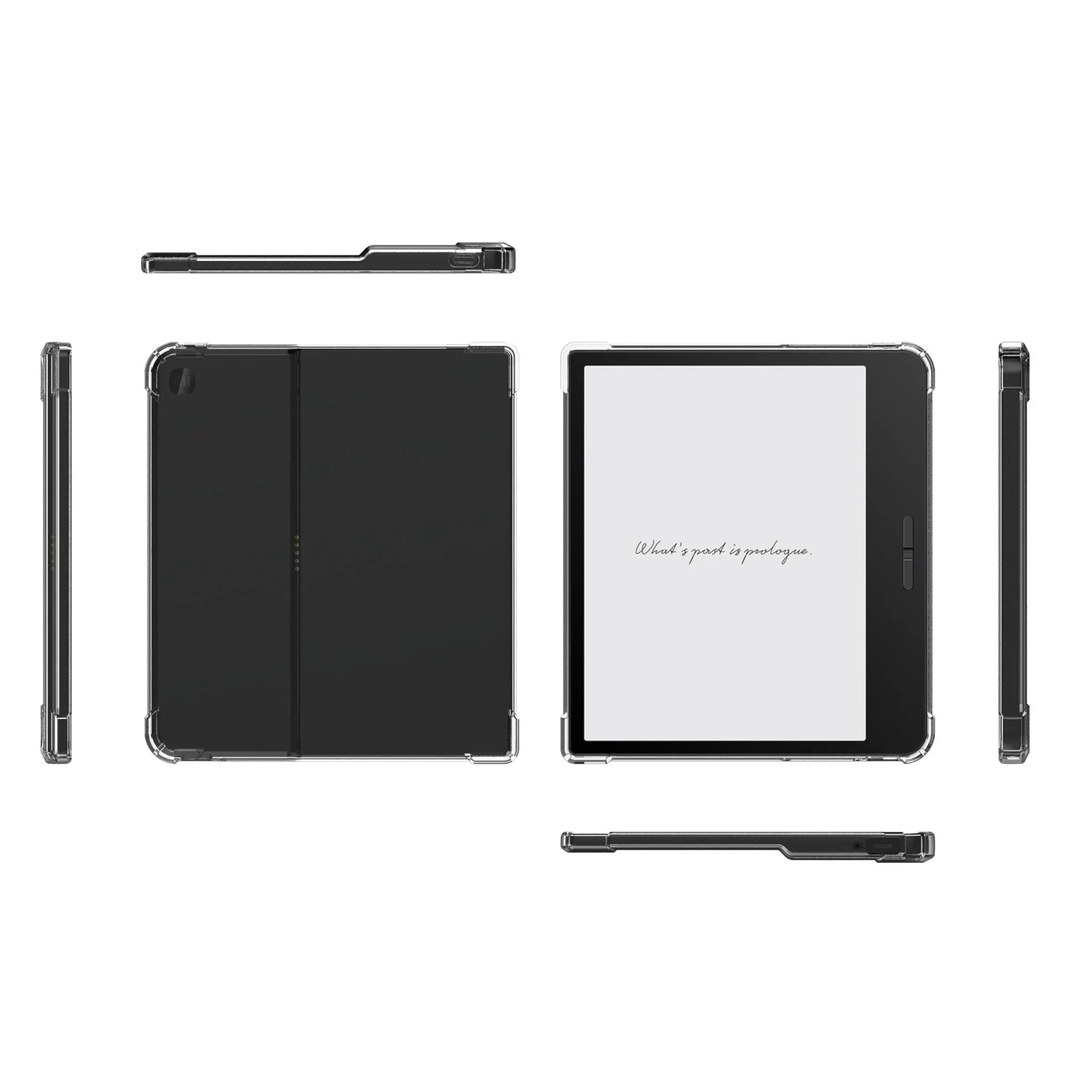 Transparent airbag phone case for 7-inch Xiaomi smartphone showing shockproof design