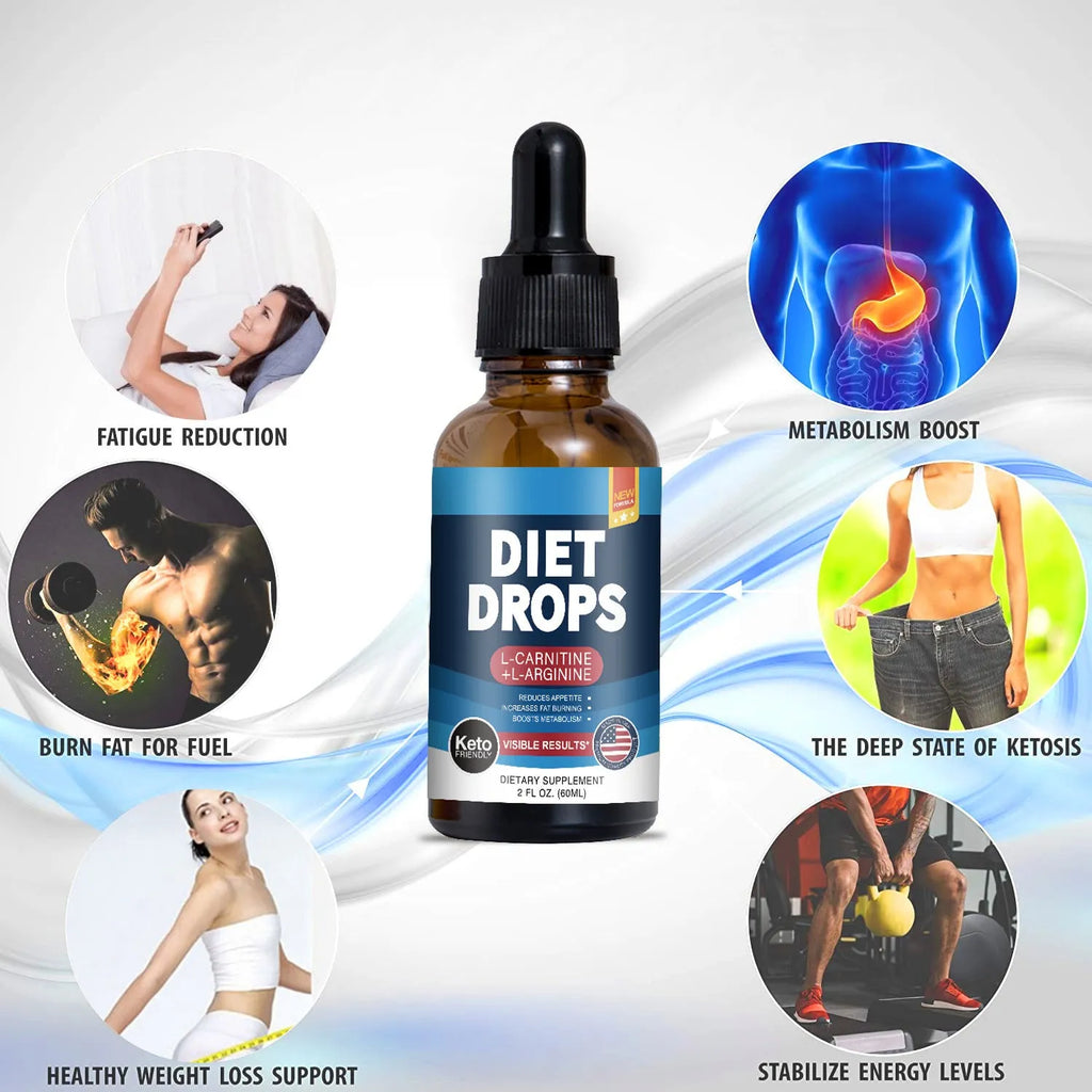 60ml bottle of ketone drops dietary supplement requiring refrigeration storage