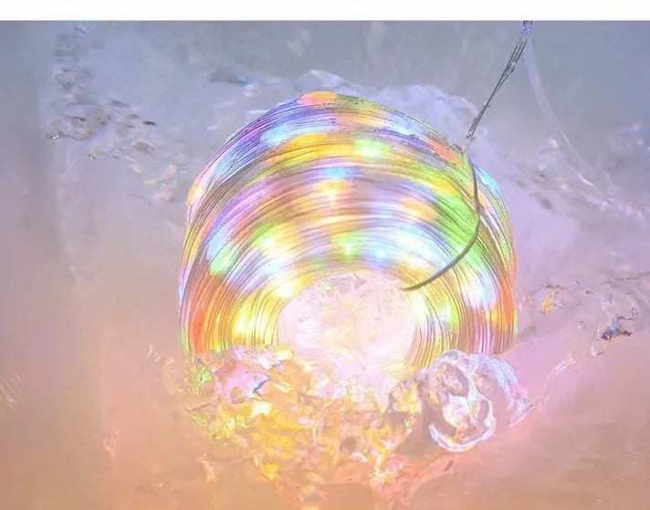 24V low voltage leather wire string light 100m 1000 LEDs with 8-function controller