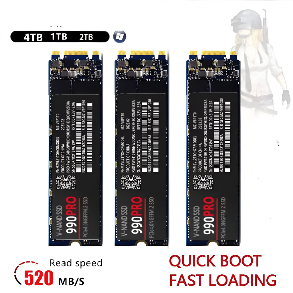 Dedicated To SSDs 990pro NVMe internal SSD with PCI-E interface 2280 form factor