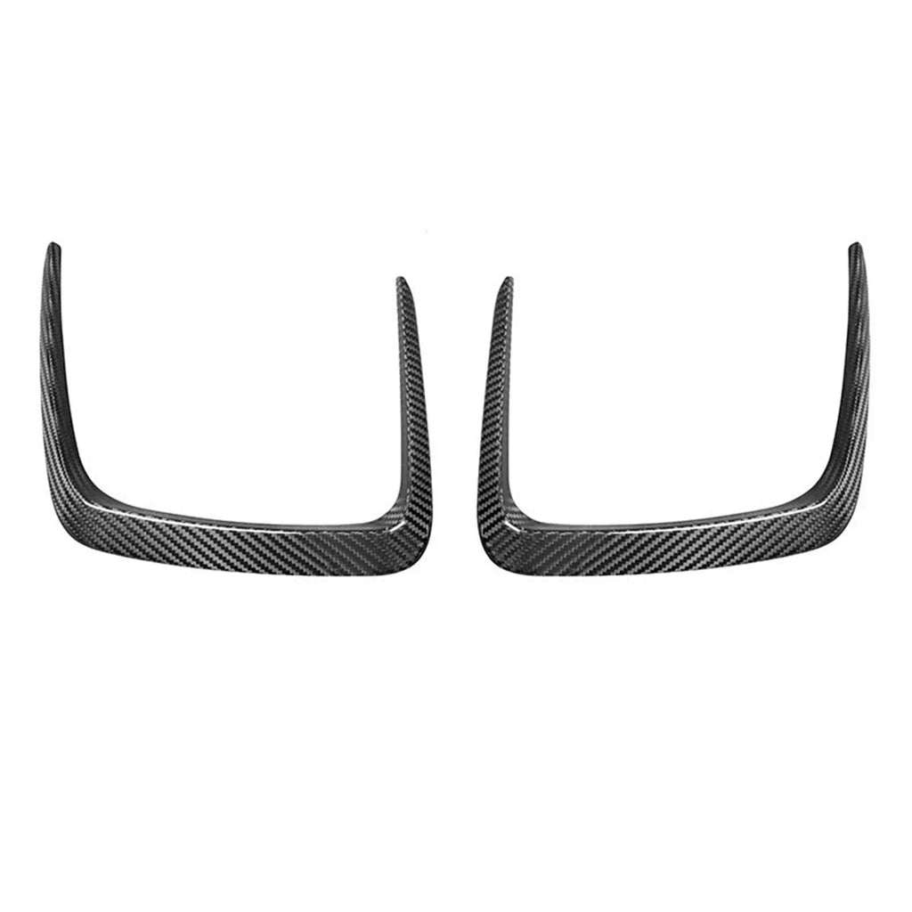 Genuine dry carbon fibre front bumper grille for BMW M3 and M4 models with visible 3K weave pattern