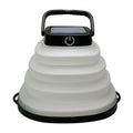 Collapsible camping light IP68 waterproof solar foldable lantern with bowl shape design, black colour