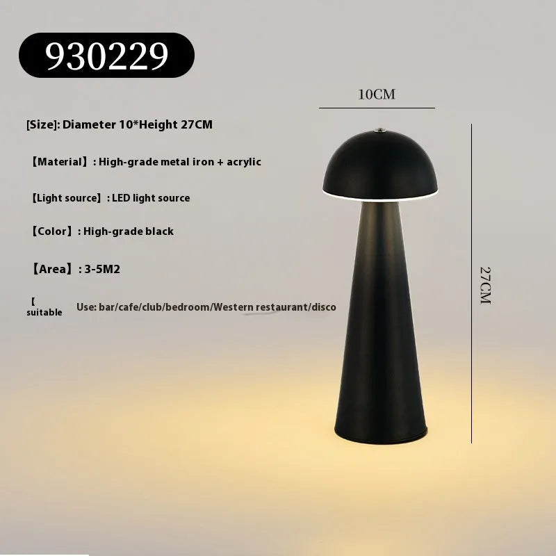 Creative touch switch outdoor USB table lamp metal iron 270mm height atmosphere lighting for garden