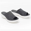 Casual woven mesh upper polyurethane platform sandals for women in blue grey pink