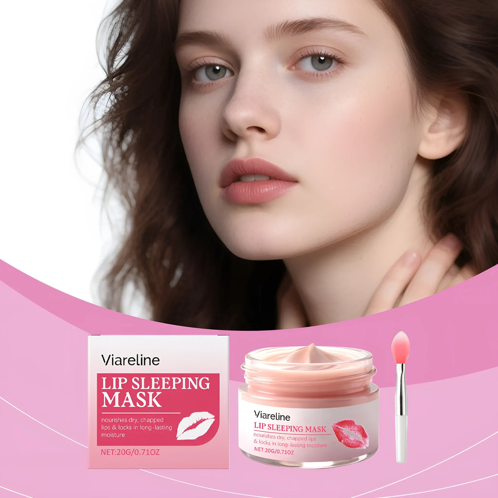 Sleep moisturizing lip mask 20g pot with hyaluronic acid and allantoin for overnight lip care