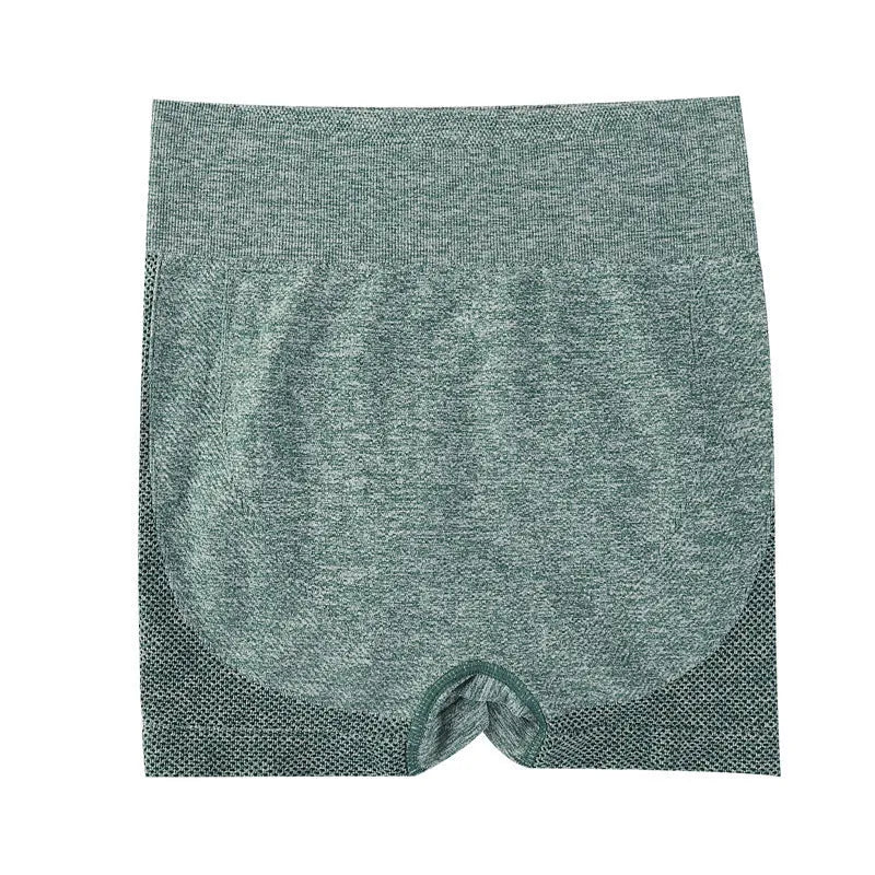 Women's high-waist yoga shorts in quick-dry nylon fabric for fitness activities