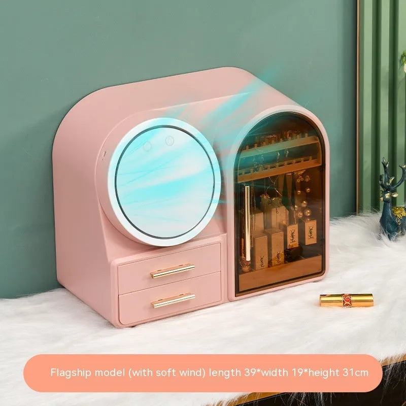 Plastic cosmetic storage rack in modern simplicity style with 35-litre capacity for lipsticks and skincare products