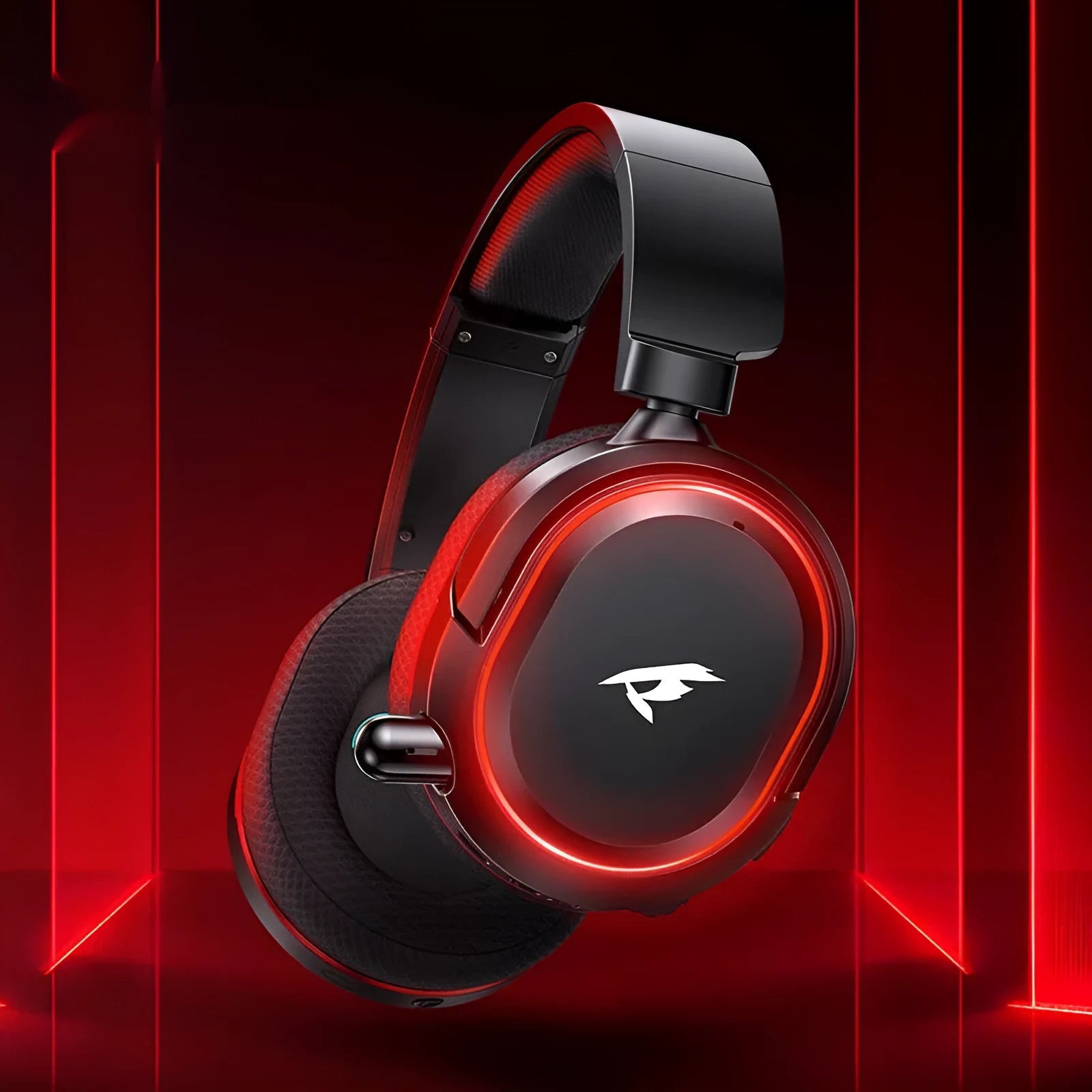 Wireless Bluetooth headset in G2 Black Red color with breathing light feature