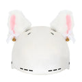 Plush ski helmet decoration with cartoon design in various colour options