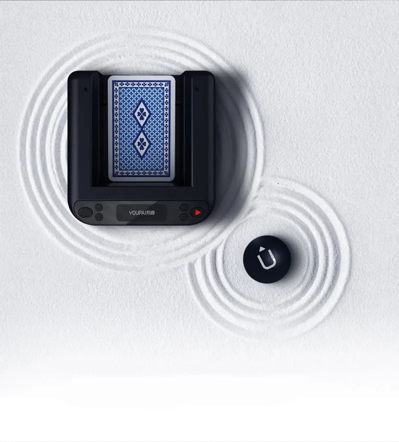 Third generation automatic card dealing device with black plastic housing