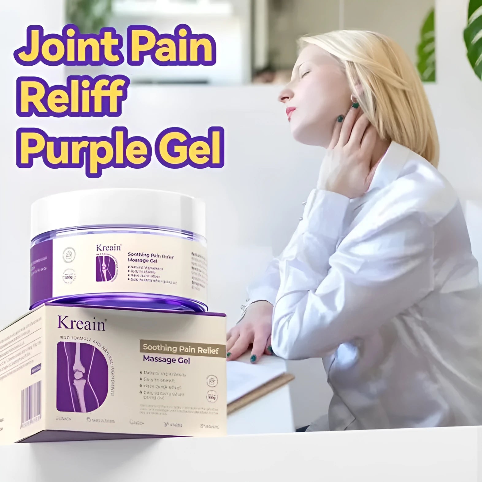 100g tube of Joint Pain Care Gel for topical relief of muscle and joint discomfort