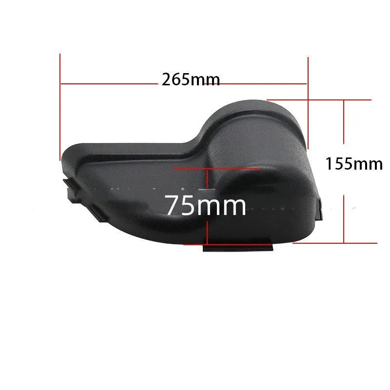 Black ABS plastic door storage organiser box for Jeep Wrangler JK and JL model interiors