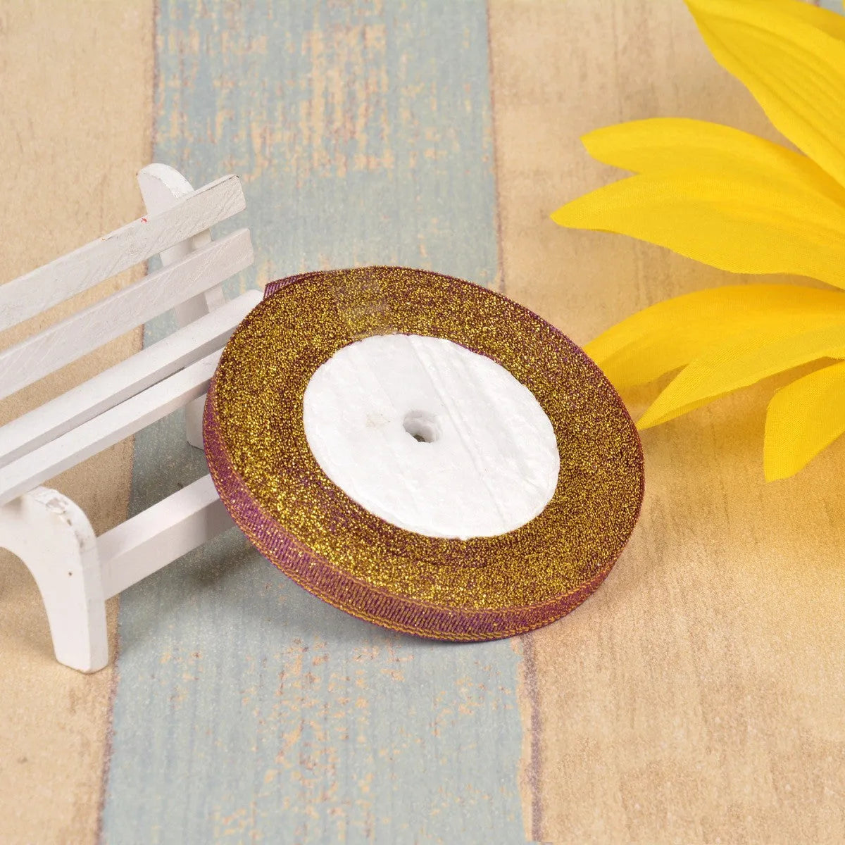 Green onion pattern polyester decorative ribbon in gold silk silver colour for clothing and gift box decoration