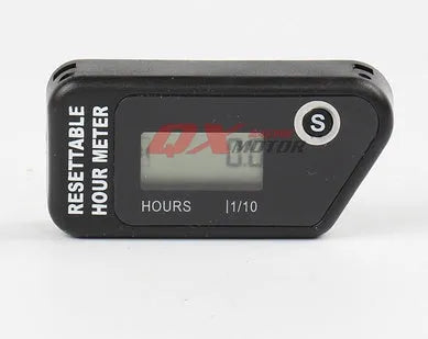 Black waterproof LCD maintenance timer for vehicle service reminders