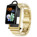 Non invasive blood glucose smart watch with metal band and classic buckle on wrist