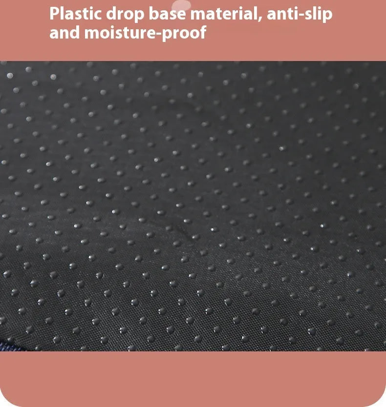 Removable washable memory sponge dog mat in brown, shown in a 100x75cm size.