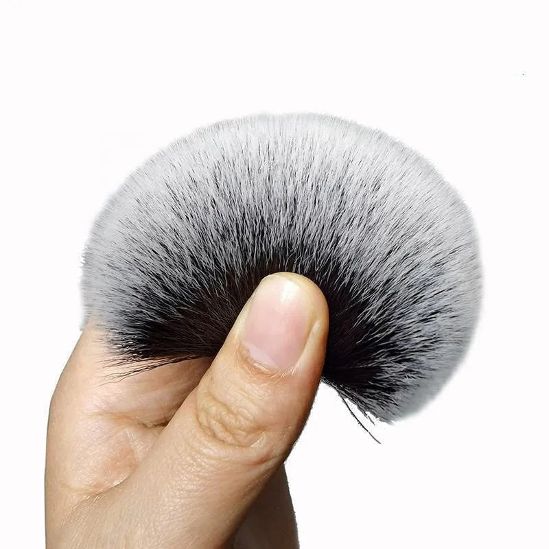 Black car detailing brush with super soft pig hair bristles and polypropylene handle for interior cleaning